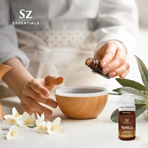 Sz Essentials Vanilla Essential Oil - Absolute Happiness - 100% Pure and Natural - Amazing Vanilla Scent! - Undiluted - 5ml (0.17 fl oz) thumbnail 8