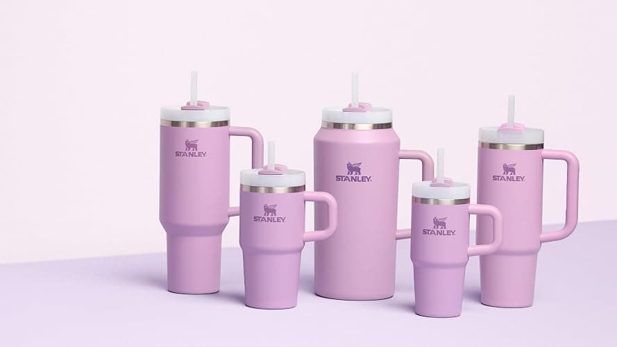 STANLEY Quencher H2.0 Tumbler with Handle and Straw 14 oz | Flowstate 3-Position Lid | Cup Holder Compatible for Travel | Insulated Stainless Steel Cup | BPA-Free | Lilac thumbnail 7