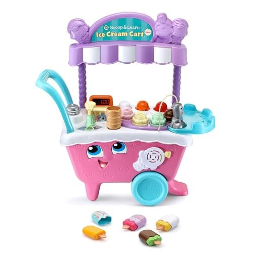 LeapFrog Scoop and Learn Ice Cream Cart Deluxe (Frustration Free Packaging), Pink thumbnail 4