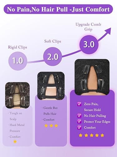 Tahikie V Part Wig Human Hair Body Wave 200% Density Upgrade U Part Wigs With Drawstring No Sew in No Glue Half Wigs Human Hair V Shape Clip In Half Wig For Women Natural Color 18 Inch thumbnail 5