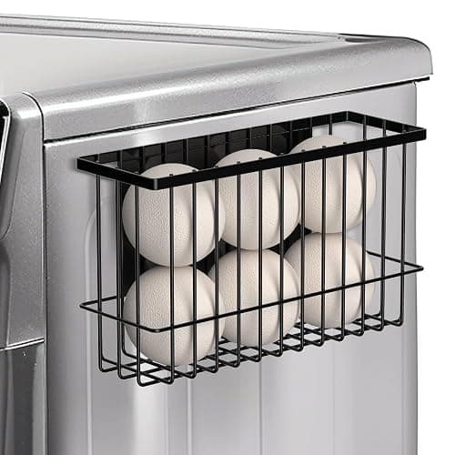 Moryimi Magnetic Dryer Ball Holder for Laundry Room Organization and Storage, Magnetic Lint Bin for Laundry Room, Iron Dryer Ball Container for Laundry Room Storage (No Balls, Black) - Image 1