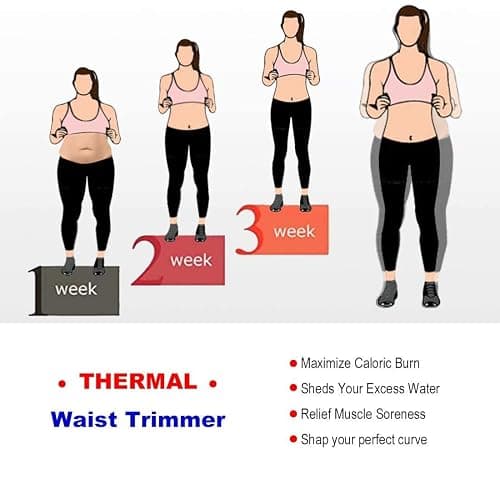 HOPLYNN Neoprene Sweat Waist Trainer Corset Trimmer Shaper Belt for Women thumbnail 6