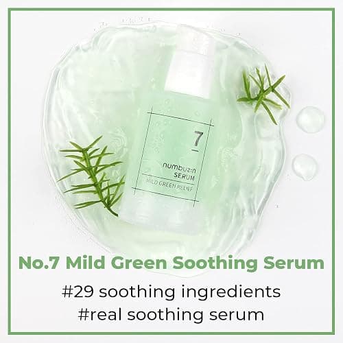 numbuzin No.7 Serum | Mild Green Soothing Serum | Soothing Green Gel for Acne-Prone Skin, Sensitive Redness | Centella Asiatica, Green Tea, Noni | Korean Skincare for Soothing | 1.69 fl. oz. thumbnail 2