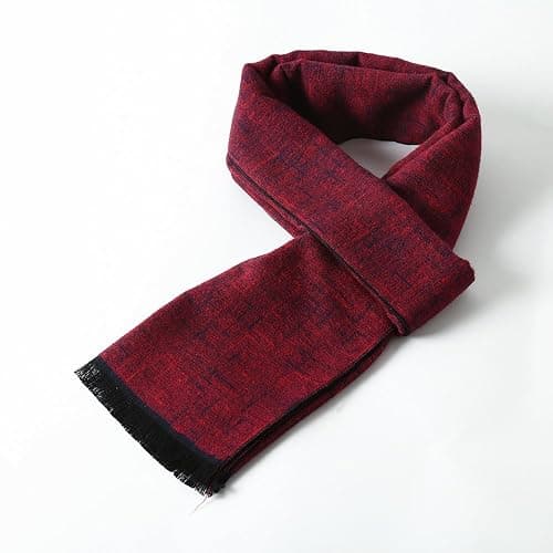 Mens Scarves Winter Warm Fashion Formal Classic Long Soft Scarf for Men Holiday Gift thumbnail 3