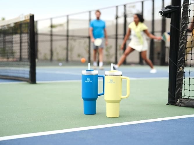 STANLEY Quencher H2.0 Tumbler with Handle and Straw 40 oz | Flowstate 3-Position Lid | Cup Holder Compatible for Travel | Insulated Stainless Steel Cup | BPA-Free | Pomelo thumbnail 8
