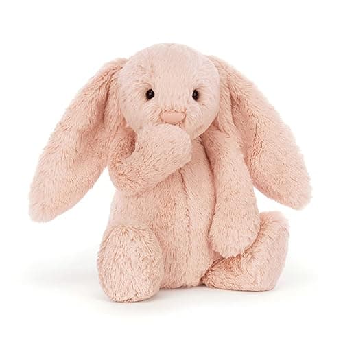 Jellycat Bashful Blush Bunny Stuffed Animal, Medium 12 inches - Rabbit and Bunny Plush Toy - Classic Children's Gift thumbnail 3