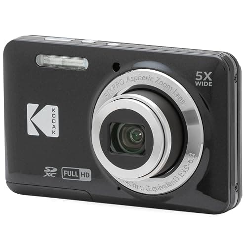 Kodak PIXPRO FZ55 Digital Camera, Black Bundle with Lexar 32GB High-Performance 800x UHS-I SDHC Memory Card + Deco Photo Point and Shoot Field Bag Camera Case thumbnail 2