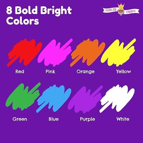 Bold Chalk Markers - Dry Erase Marker Pens - Liquid Chalk Markers for Chalkboards, Signs, Windows, Blackboard, Glass, Mirrors - Chalkboard Marker with Reversible Tip (8 Pack) - (Multicolored, 6mm) thumbnail 2