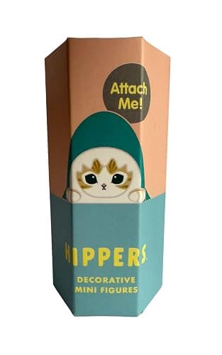 Cute Shark Cat Series Hippers Desktop/Phone/Mobile/Table/Cup/Mug Accessories - 1 Mini-Figure Out of 7 Unique Styles - Random Selection in a Sealed Bag with Box - Image 1