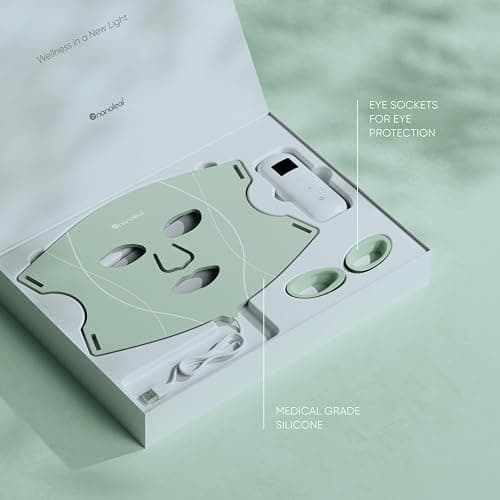 Nanoleaf FDA-Cleared LED Face Mask with 7 Light Therapy Modes - Professional Red, Blue & NIR Light Treatment Device for Wrinkles, Acne & Skin Rejuvenation - 432 LEDs, Rechargeable thumbnail 6