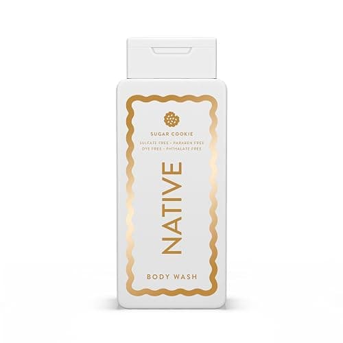 Native Body Wash, Holiday Edition, Sugar Cookie Scent, Contains Naturally Derived Ingredients | For Women & Men, Sulfate, Paraben, & Dye Free Leaving Skin Soft and Hydrated | 18 oz - Image 1
