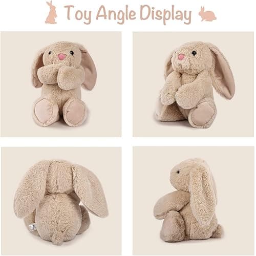 TCBunny Baby Bunny Bedtime Stuffed Animal Plush Easter Stuffers Toy Gifts 11" for Girls, Boys, Kids, (Beige) thumbnail 5