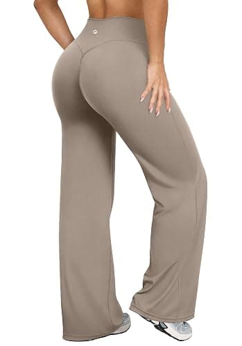 OQQ Yoga Pants Women High Waist Stretch Casual Soft Straight Leg Bottoms - Image 1