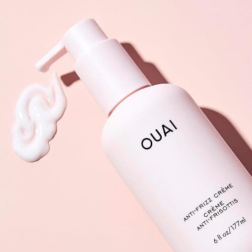 OUAI Anti Frizz Cream - Moisturizing Hair Cream with Frizz Control & Heat Protection - Provides Lasting Hydration with Jackfruit & Beetroot Extract - Paraben, Phthalate & Sulfate Free (6 oz) - 6 Ounce (Pack of 1) thumbnail 2