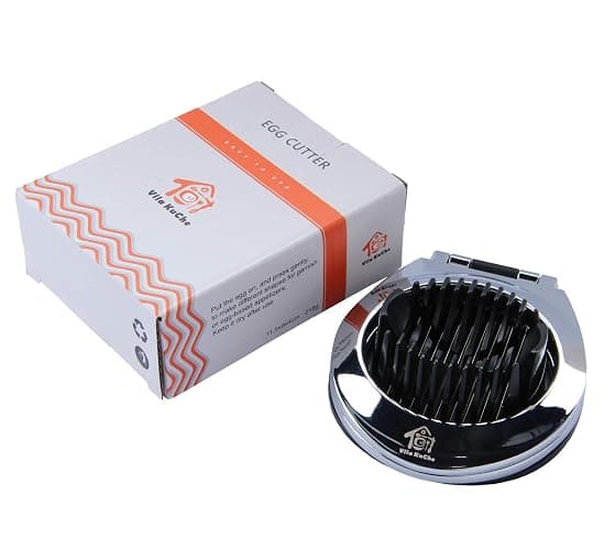 Vila KuChe Multi Function Stainless Steel Egg Slicer for Hard Boiled Eggs Dishwasher Safe Heavy Duty Egg Cutter Kitchen Helper thumbnail 7