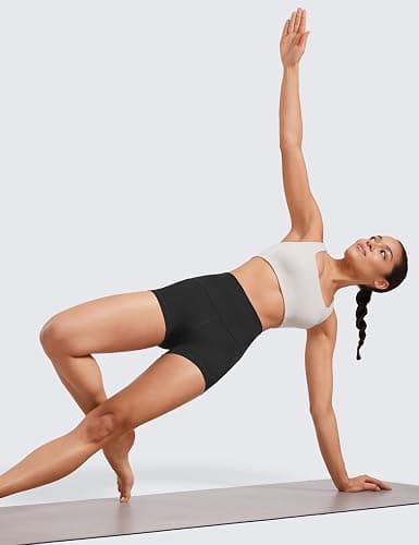 CRZ YOGA Butterluxe Biker Shorts 2.5"- High Waisted Yoga Workout Spandex Womens Running Volleyball Booty thumbnail 3
