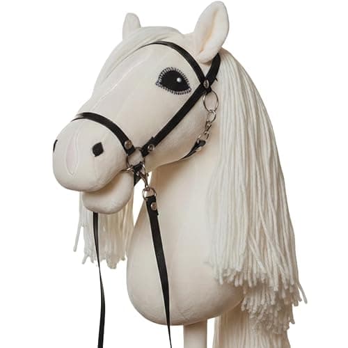 WALIKI Deluxe Stick Horse Toy for Kids, Teens & Adults | 30” Plush Hobby Horse with Wooden Handle | Cowboy & Cowgirl Pretend Play Pony | Hobby Horse Racing Toy - Image 1