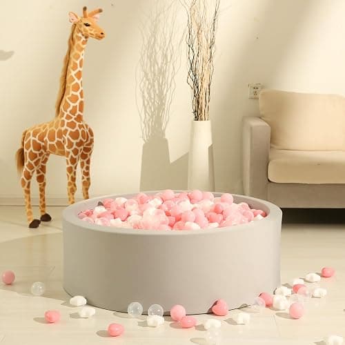 GOGOSO Ball Pit Balls,Plastics Balls for Ball Pit, Stars Hearts Shape for PastelBall for Toddlers Kids thumbnail 6
