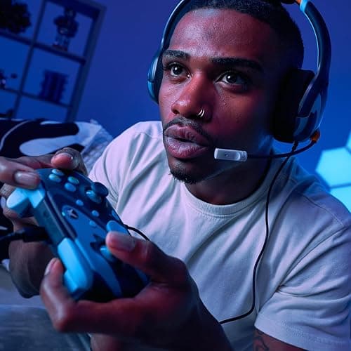 PDP Gaming REMATCH GLOW Enhanced Wired Controller: Licensed Xbox Series X|S Gamepad, Xbox One, Windows PC, Mappable Back Buttons, Audio Controls, Customizable Companion App: Blue Tide Glow in the Dark thumbnail 10