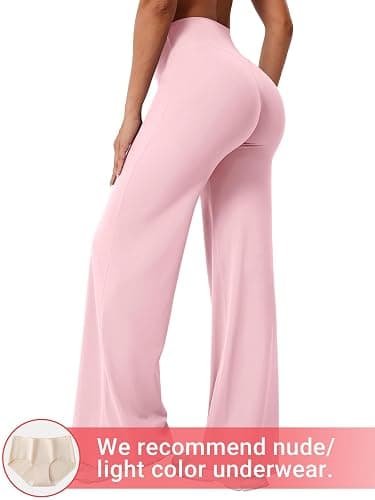 YEOREO Ease Workout Leggings Womens Straight Leggings Eddiy Gym Yoga Pants | 29"/31.5"/33"/35",No Front Seam,High Waist,Buttery,Booty Lifting,Wide Leg thumbnail 2
