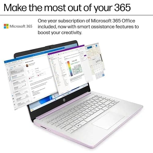 HP 14 Ultrabook Laptop • Intel CPU • 8GB RAM • 1.1TB Storage (128GB SSD w/External+ 1TB OneDrive) • Up to 12 Hours Battery Life • Windows 11 Pro • w/WOWPC Recovery USB thumbnail 7