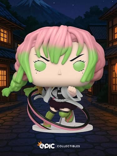 Epic Collectibles Pop Anime: Demonslayer - Mitsuri Kanroji in Attack Stance Vinyl Figure Included with Box Protector Compatible for Funko thumbnail 2