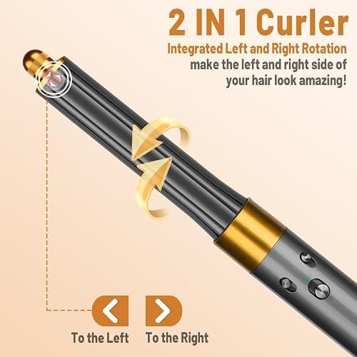 ZEPHBLOW 30MM Long Hair Curling Barrel Attachment Compatible with Dyson Airwrap HS01 HS05 HS08 Accessories, Automatic Curling Iron Curlers for Soft Inward Curls Voluminous Outward Waves thumbnail 4