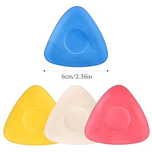 ASTARON 4 Colors Tailor Chalk for Sewing - Triangle Fabric Marking Pencils for Tailoring, Quilting, Crafting, Fabric Marking thumbnail 4
