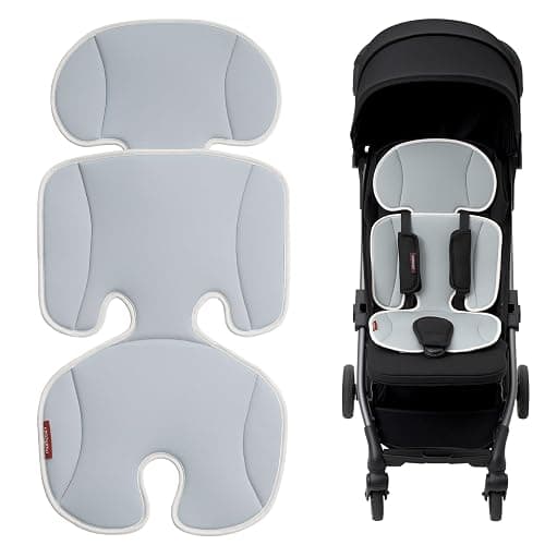 Momcozy Stroller Cooling Pad | Detachable 2-Piece Cooling Cushion | Universal Soft Cooler Pad, Breathable & Adjustable Car Seat Liner | Fits Strollers, Car Seat, Swing, High Chair, Bassinet - Image 1
