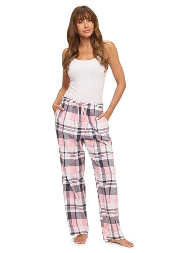 Casual Nights Women's Flannel Pajama Sleep Pants, Soft Plaid Pjs Bottoms thumbnail 3