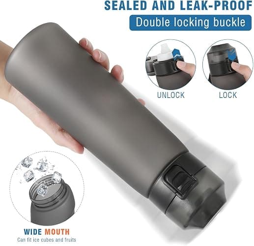 DJPP Air Scent Water Bottle with 12 Flavor Pods 650ML Drinking Water Cup 0% Sugar BPA Free With Straw Sports Water Bottle Suitable for Outdoor(Mattle Black Bottle + 12 Scent Pods in Random) thumbnail 4