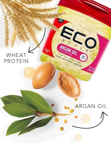 Eco Style Moroccan Argan Oil Styling Gel - Promotes Healthy Hair - Nourishes And Repairs - Delivers Long Lasting Shine - Provides Maximum Hold and Helps Tame Frizz - Ideal For All Hair - 8 oz thumbnail 8