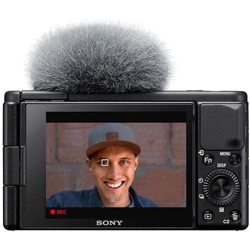 Sony ZV-1 Digital Camera (Black) (DCZV1/B) + 64GB Memory Card + Card Reader + Deluxe Soft Bag + Flex Tripod + Memory Wallet + Cleaning Kit (Renewed) thumbnail 3