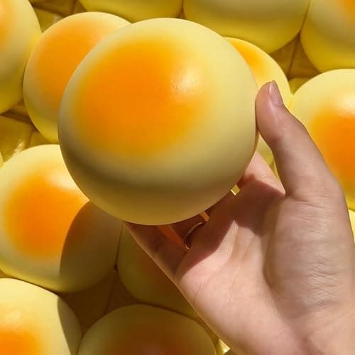 Sticky Bread Slow Rising Squishy, Silky Smooth Bread Slow Rise Squishies | Round Toast Shped Squishy Foam Squishies for Adults: Stress Relief & Sensory Fidget Toy (1pcs) thumbnail 4