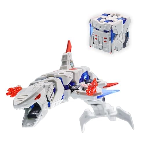 52TOYS BEASTBOX BB-17GW Great White Deformation Toys Action Figure, Converting Toys in Mecha and Cube, Perfect Birthday Party Gift for Teens and Adults, Based on Shark - Image 1
