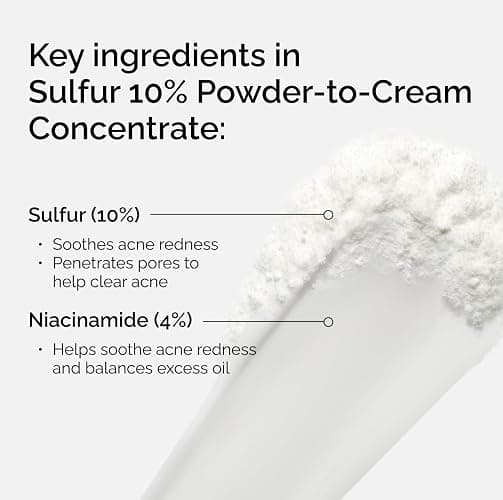 The Ordinary Sulfur 10% Powder-to-Cream Acne Spot Treatment Concentrate, Reduces Pimple Size and Zit Redness, 0.18 Oz thumbnail 4