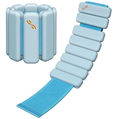 Sportneer Wrist & Ankle Weights for Women, 1 LB & 2 LB Wearable Weights Set, Adjustable Silicone Leg & Wrist Weights for Walking, Pilates, Yoga, Home Workout, Non-Slip Comfortable Fit - Image 1