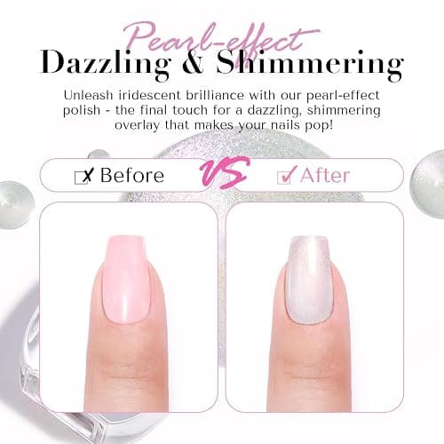 AZUREBEAUTY Chrome Quick Dry Nail Polish | Shine Pearl, Natural Lustrous Enamel | DIY Manicure & Pedicure with Chrome Finish thumbnail 6