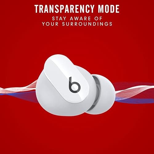 Beats Studio Buds - True Wireless Noise Cancelling Earbuds - Compatible with Apple & Android, Built-in Microphone, IPX4 Rating, Sweat Resistant Earphones, Class 1 Bluetooth Headphones - White thumbnail 3
