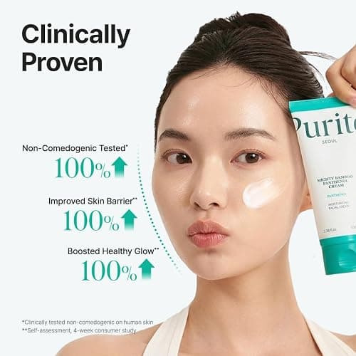 PURITO Panthenol 10% Cream for Sensitive Skin, 3.38 fl.oz | Skin Barrier Repair, Face Moisturizer, Blemish-Prone Care, Non-Comedogenic & Vegan, Korean Skincare thumbnail 4