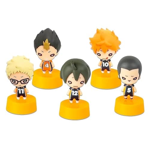 Haikyuu Blind Bag Party Favors 3 Pack - Bundle with 3 Haikyuu Keychain Mini Figurines Plus Phone Wallet | Haikyuu Mini Figures thumbnail 2