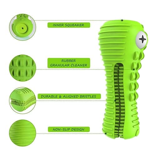 Cutiful Dog Toys for Aggressive Chewers Large Medium Breed, Indestructible Dog Toothbrush Chew Toys, Squeaky Interactive Tough Extremely Durable, Dogs Toys to Keep Them Busy thumbnail 5