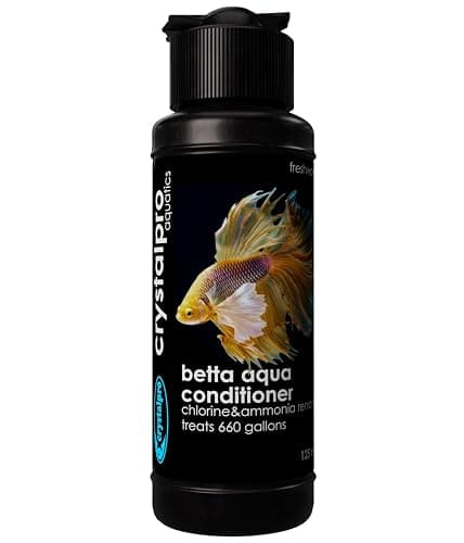 Crystalpro Betta Water Conditioner (Treats 660 Gallons) - Instantly Neutralizes Chlorine & Ammonia, Tap Water Treatment (4.2 Fl Oz / 125ml) - Image 1
