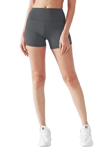 CADMUS High Waist Athletic Shorts for Womens Yoga Fitness Running Shorts with Deep Pockets thumbnail 4