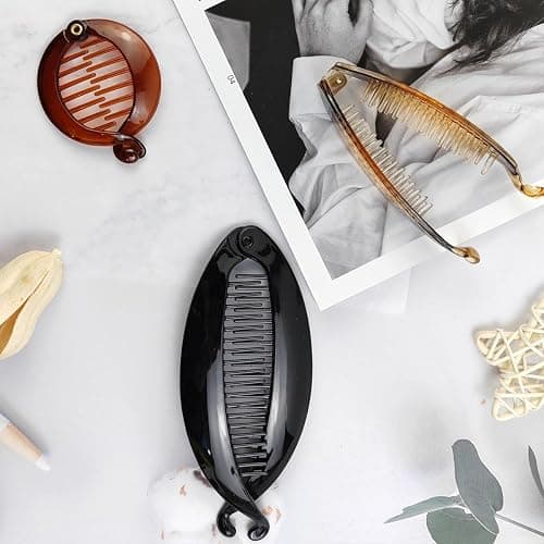 ROYHOO 20PCS Banana Hair Clips Classic Hair Comb Banana Clips Ponytail Hair Holder for Women Girls, 7 Styles thumbnail 4
