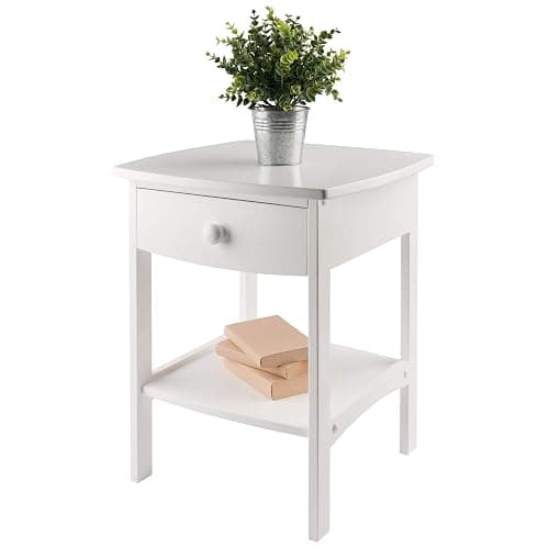 Winsome Wood Claire Accent Table, White thumbnail 7
