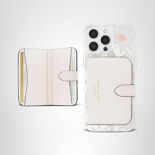 kate spade new york Morgan Magnetic Phone Wallet/Card Holder - Compatible with MagSafe Phones and Cases - Cream thumbnail 11