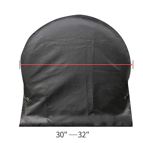 Tire Covers, 4pcs Black Outdoor Waterproof Tire Covers, Waterproof Anti-UV Snow Sun Rain Tire Protector Covers for RV, Truck,Trailer, Camper (30-32 Inch) thumbnail 2