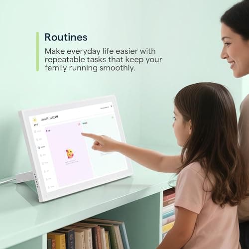 Digital Calendar, 10.1inch Smart WiFi Electronic Calendar&Chore Chart, IPS Touch Screen HD Display for Family Schedules, Share Moments Instantly from Anywhere thumbnail 7