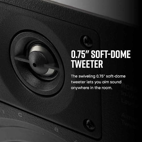 Polk Audio RC65i 2-Way Premium in-Wall 6.5 Speakers, Rectangular Indoor Speakers, Set of 2 Perfect for Damp and Humid Indoor Placement - Bath, Kitchen, Covered Porches (White, Paintable Grille) thumbnail 7
